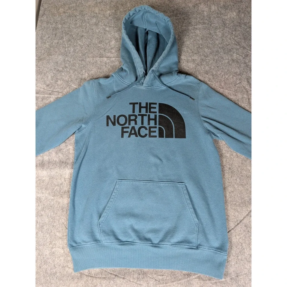 The North Face Mens Half‎ Dome Pullover Hoodie Blue Logo Sweatshirt NF0A4M4B